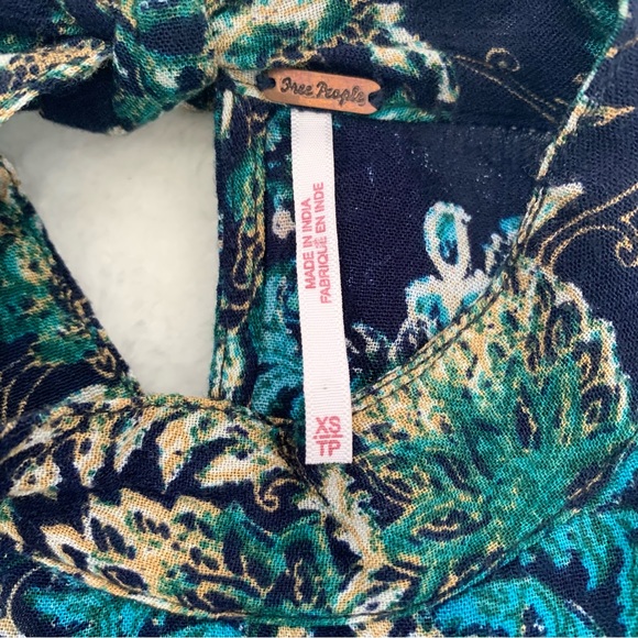 Free People Lady Luck Tunic Dress in BlueCombo - Picture 11 of 16